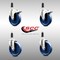 Service Caster 5 Inch 316SS Solid Poly Swivel 1 Inch Expanding Stem Caster Lock Brake, 2PK SCC-SS316TTLEX20S514-SPUS-2-S-2-1 - alternate 3